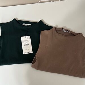 Zara High Neck Sleeveless Tank